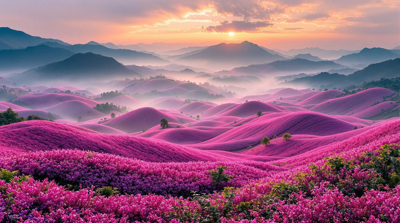 西瓜视频 - 贵州百里杜鹃花海全景实拍