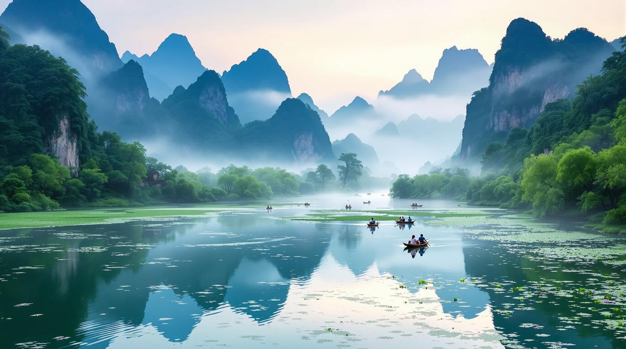 西瓜视频 - 广西桂林漓江畔杜鹃花春色