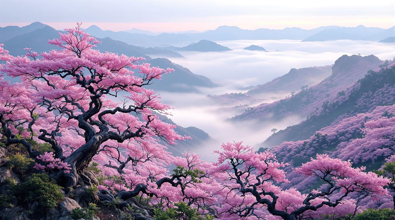 西瓜视频 - 浙江天台山云锦杜鹃花海漫游